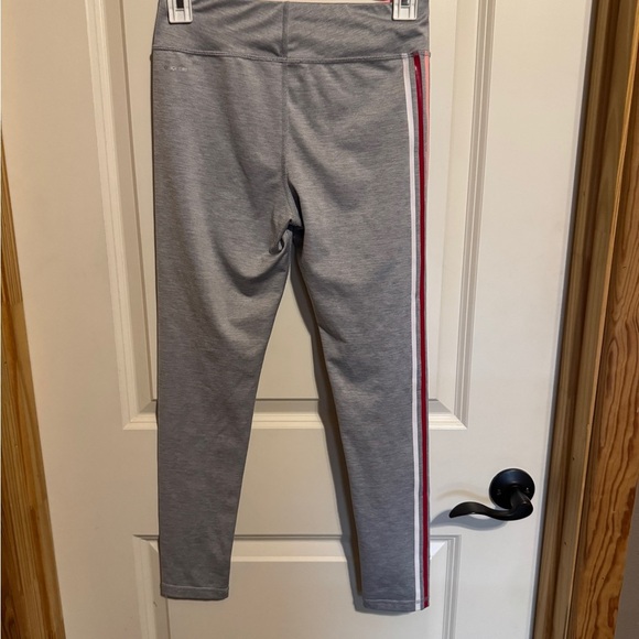 Xersion Gray Kids Size 14 Leggings with Side Stripe - Picture 4 of 7